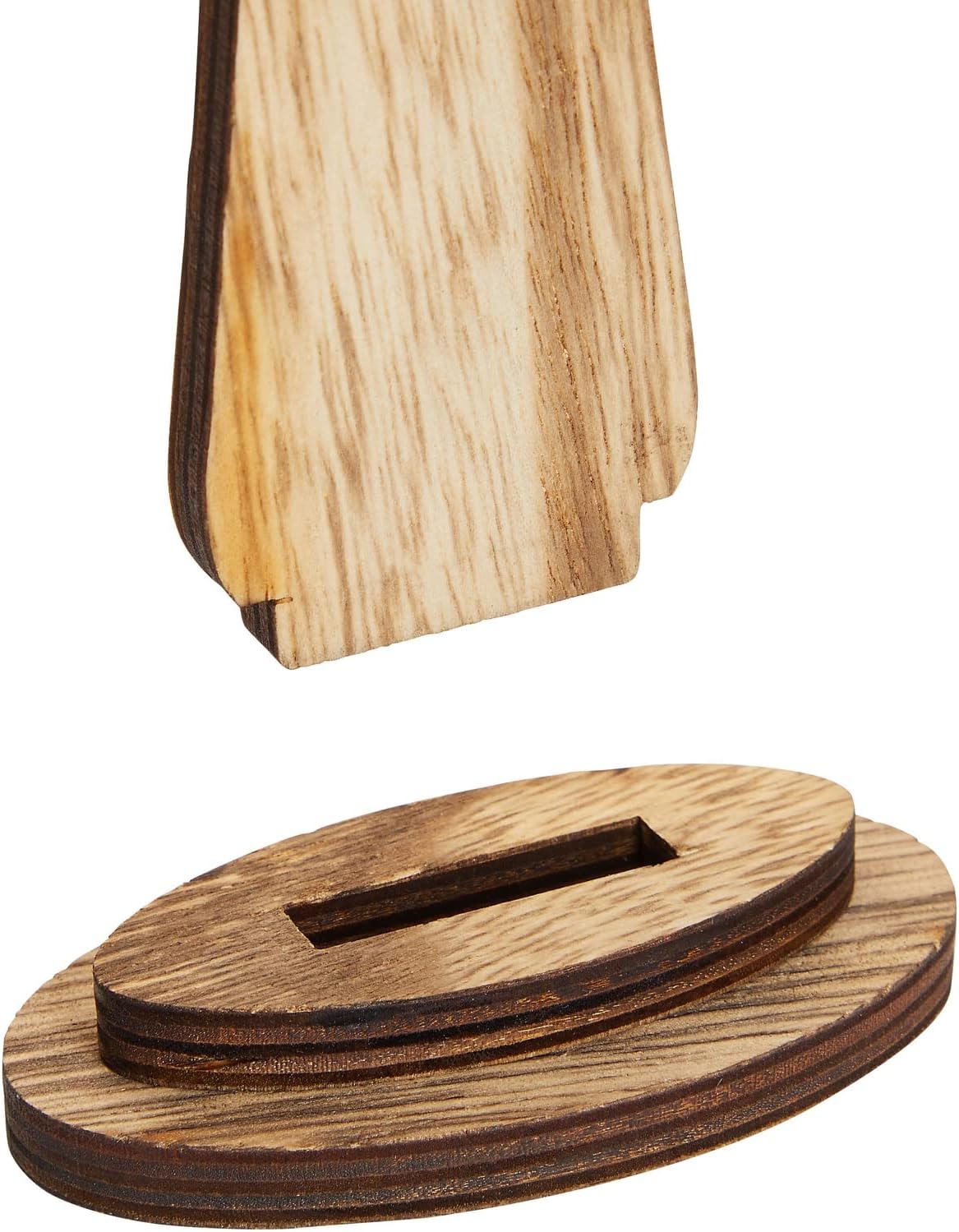 Juvale 3-Pack Wooden Cross Baptism Centerpieces, 6 x 2 x 9 In Brown Rustic Wood for Baptism Decor & First Communion