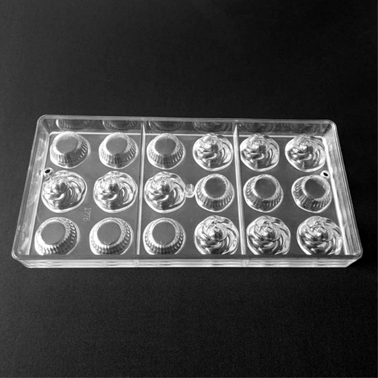 Polycarbonate Chocolate Mold, DIY Candy Mould Clear Hard Plastic Bakeware Pastry Tools