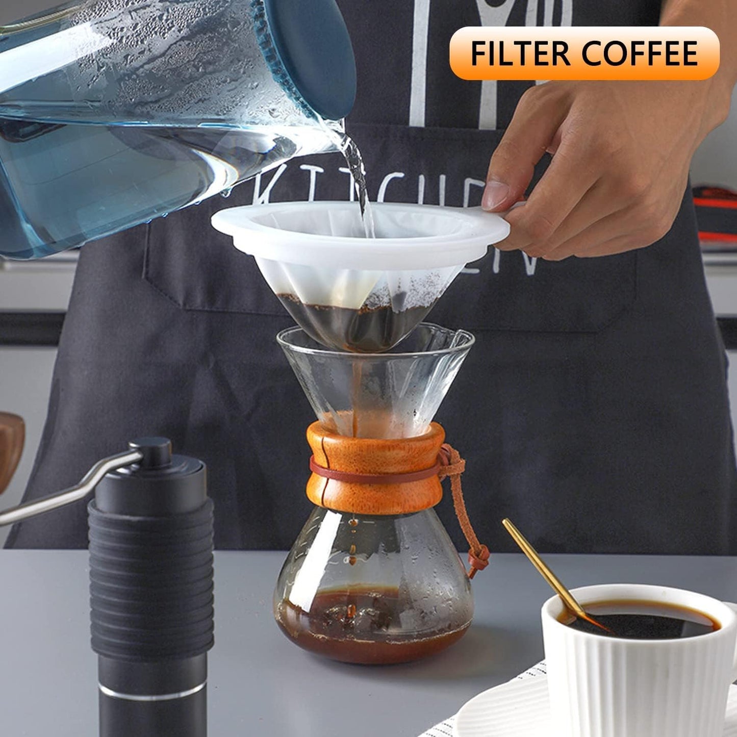 Kitchen Ultra-Fine Nylon Mesh Strainer 10 Inch, Plastic Sieve Fine Mesh with Handle Kitchen Tool For Soy Milk, Coffee, Milk, Yogurt, Juice,Tea Leaf Filter, Honey, Wine (100mesh + 200mesh + 400mesh)