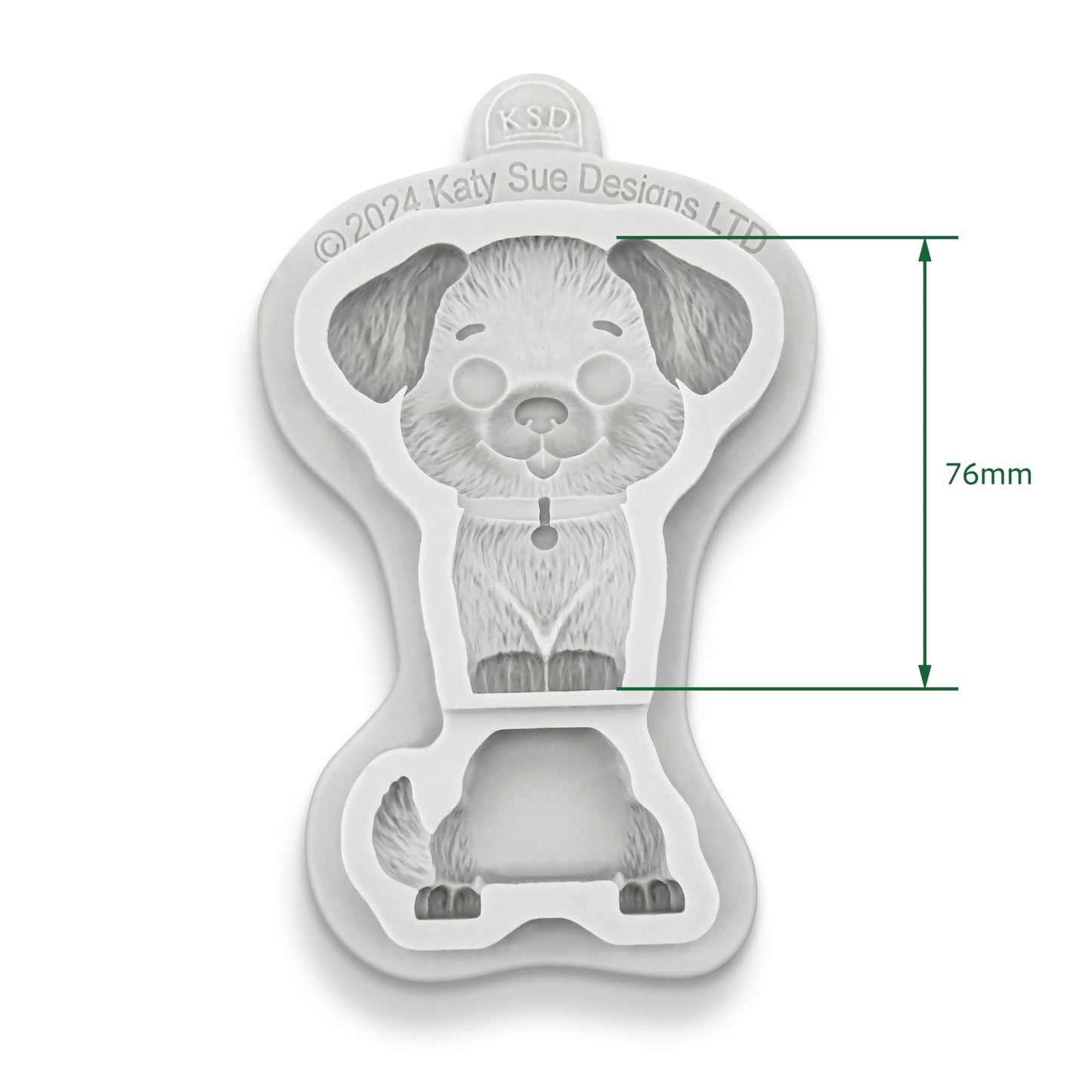 Katy Sue Easy Stand Dog Silicone Mold for Cake Decorating & Craft. Use with Fondant, Sugar Paste, Gum Paste & Air Dry Clay from Katy Sue Designs Fondant Molds