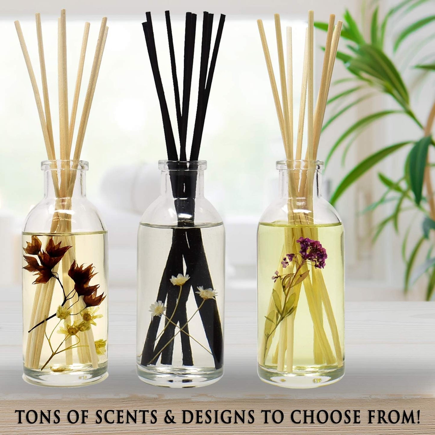 Urban Naturals White Tea Scented Oil Reed Diffuser Refill, 4 oz., Includes Free Set of Reed Sticks