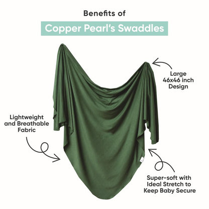 Copper Pearl Large Premium Knit Baby Swaddle Receiving Blanket Swift