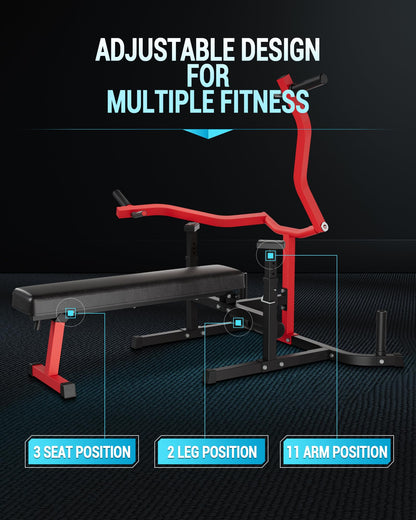 Chest Press Machine for Home Gym, 1250LBS Multi-Functional Bench Press Machine with Independent Converging Arms, Adjustable Flat & Incline Bench for Full Body Strength Training