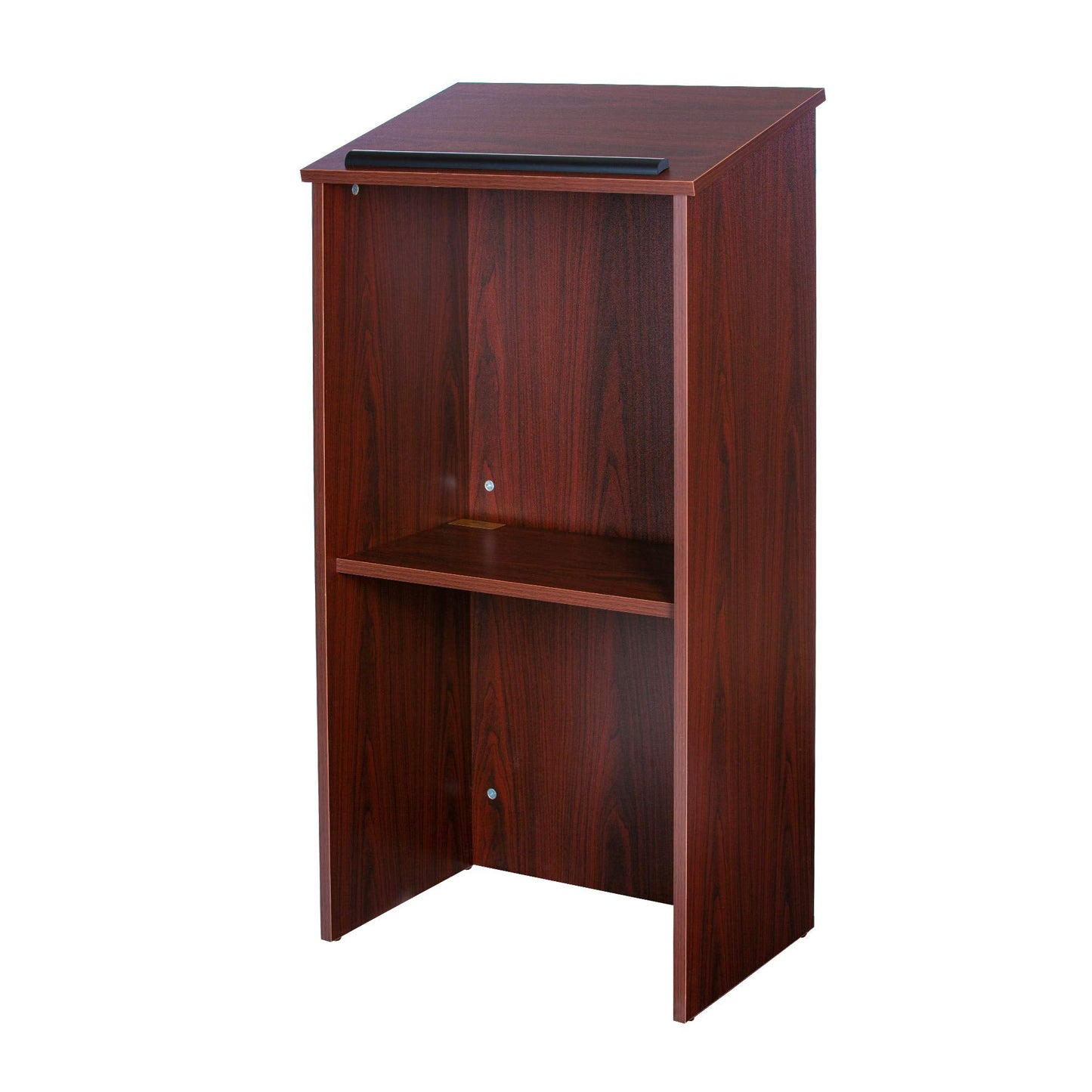 OEF Furnishings CoreEssential Series Commercial-Grade Floor-Standing Lectern (Mahogany)