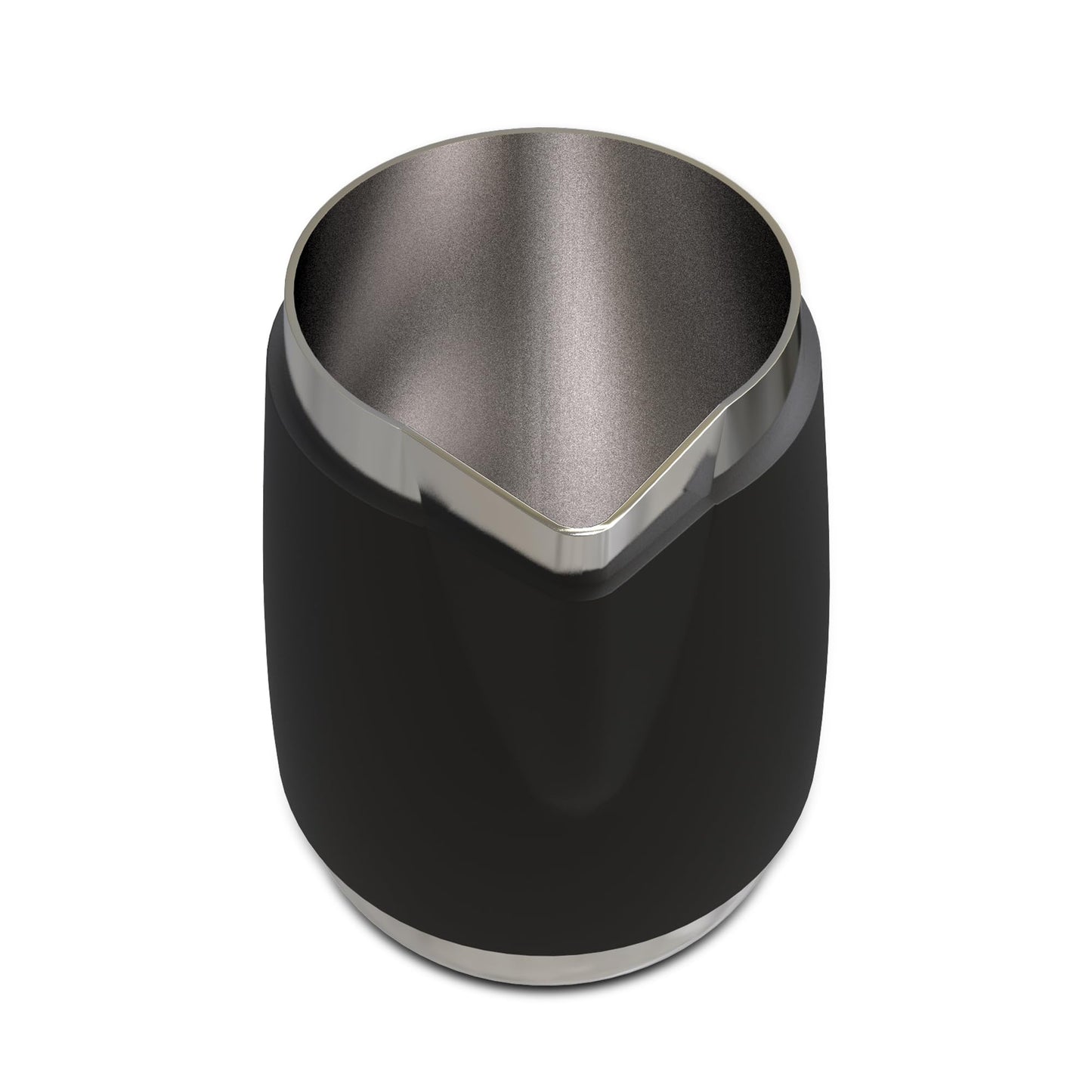 Rattleware 20 Oz Handle Free Latte Art Pitcher Stainless Steel with Rubber Grip Durable Heat Resistant Milk Frothing Pitcher for Baristas Home Cafes and Coffee Shops