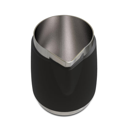 Rattleware 20 Oz Handle Free Latte Art Pitcher Stainless Steel with Rubber Grip Durable Heat Resistant Milk Frothing Pitcher for Baristas Home Cafes and Coffee Shops