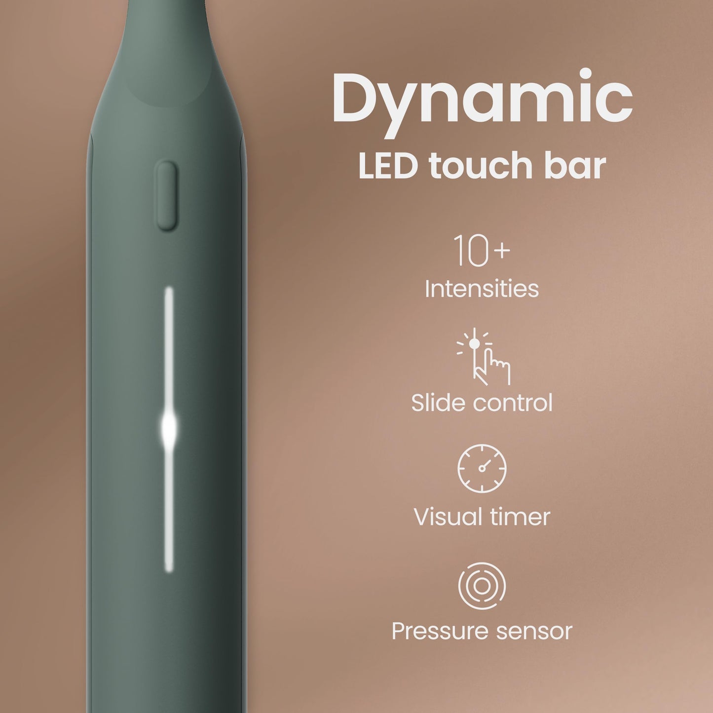 Quip Ultra Next Generation Smart Toothbrush - Timed Electric Toothbrush with Case - Replaceable Brush Head, Soft Bristles, Silicone Handle, 30-Day Battery Life - Travel Toothbrush - Dusk