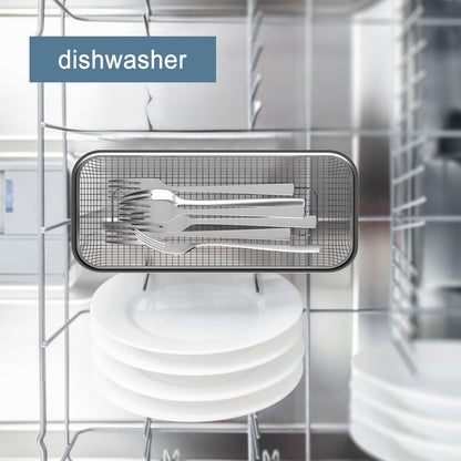 IWNTWY Utensil Drying Rack, 3 Pack Stainless Steel Utensils Holder Dishwasher Silverware Basket, Compact Dish Drainer for Kitchen Countertop, Chopsticks Spoons, Forks, Knifes Organizer