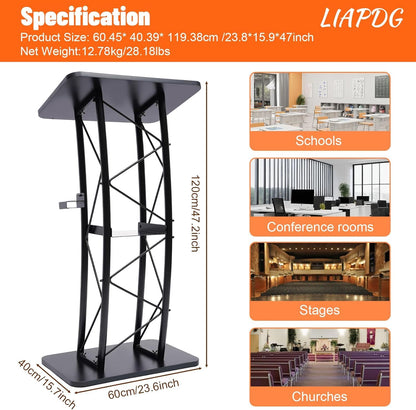 WDZDMYL Curved Podium Suitable for Schools Conference Rooms Stages Churches Classrooms and Various Other Places Indoor Furniture