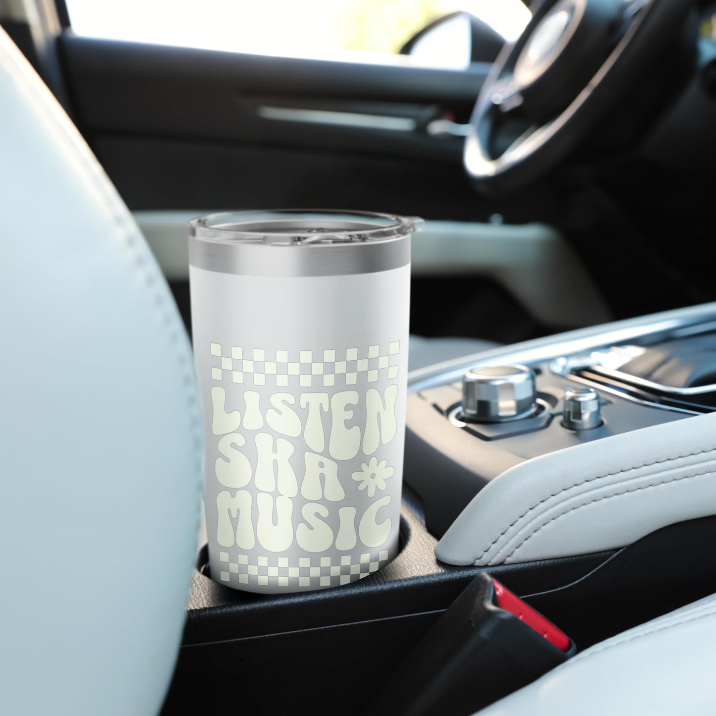 Anti-Racist Ska Punk 2-Tone Chess Checked OI Rude Boy Stainless Steel Insulated Tumbler