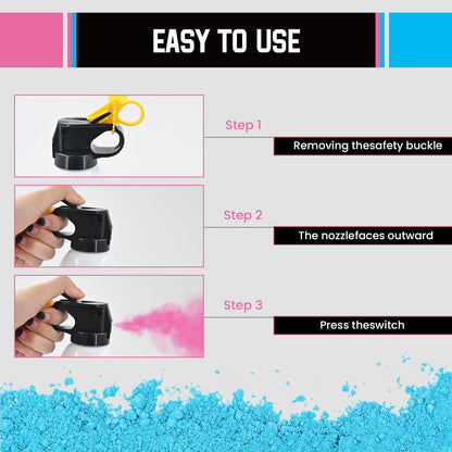 2Pack Gender Reveal Fire Extinguisher Blue or Pink Large Gender Reveal Smoke Powder Fire Extinguisher Baby Gender