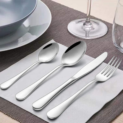 Wildone 30-Piece Silverware Flatware Cutlery Set, Stainless Steel Tableware Utensils Service for 6, Includes Dinner