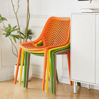 BK&MF Portable Indoor Stackable Dining Chairs Set of 4,Plastic Kitchen Chairs Lightweight Commercial Event Chair Oversize for Wedding Party Picnic,D,53x82cm(21x32inch)