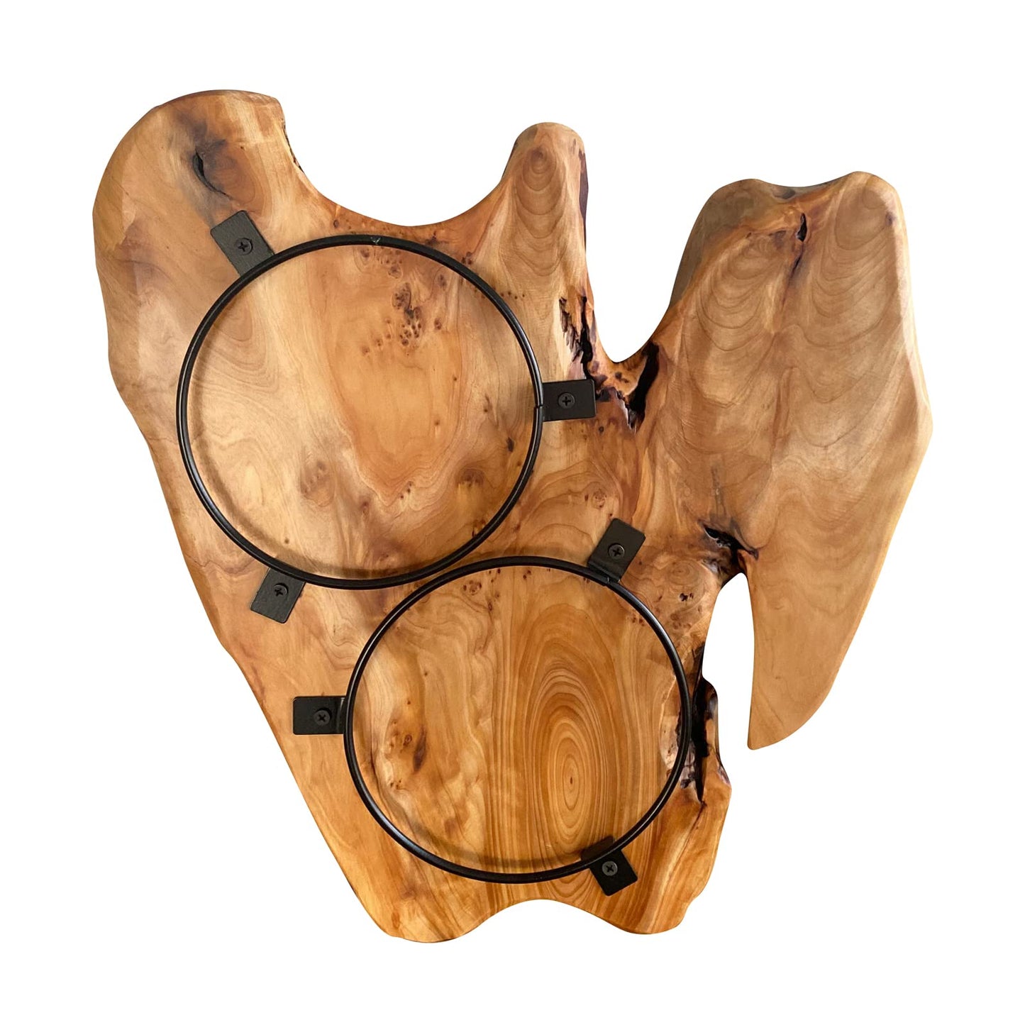 WELLAND Cedar Wood Wall decoration Ornaments, Hanging Decoration, irregular shape décor for Home, Living Room, Bedroom