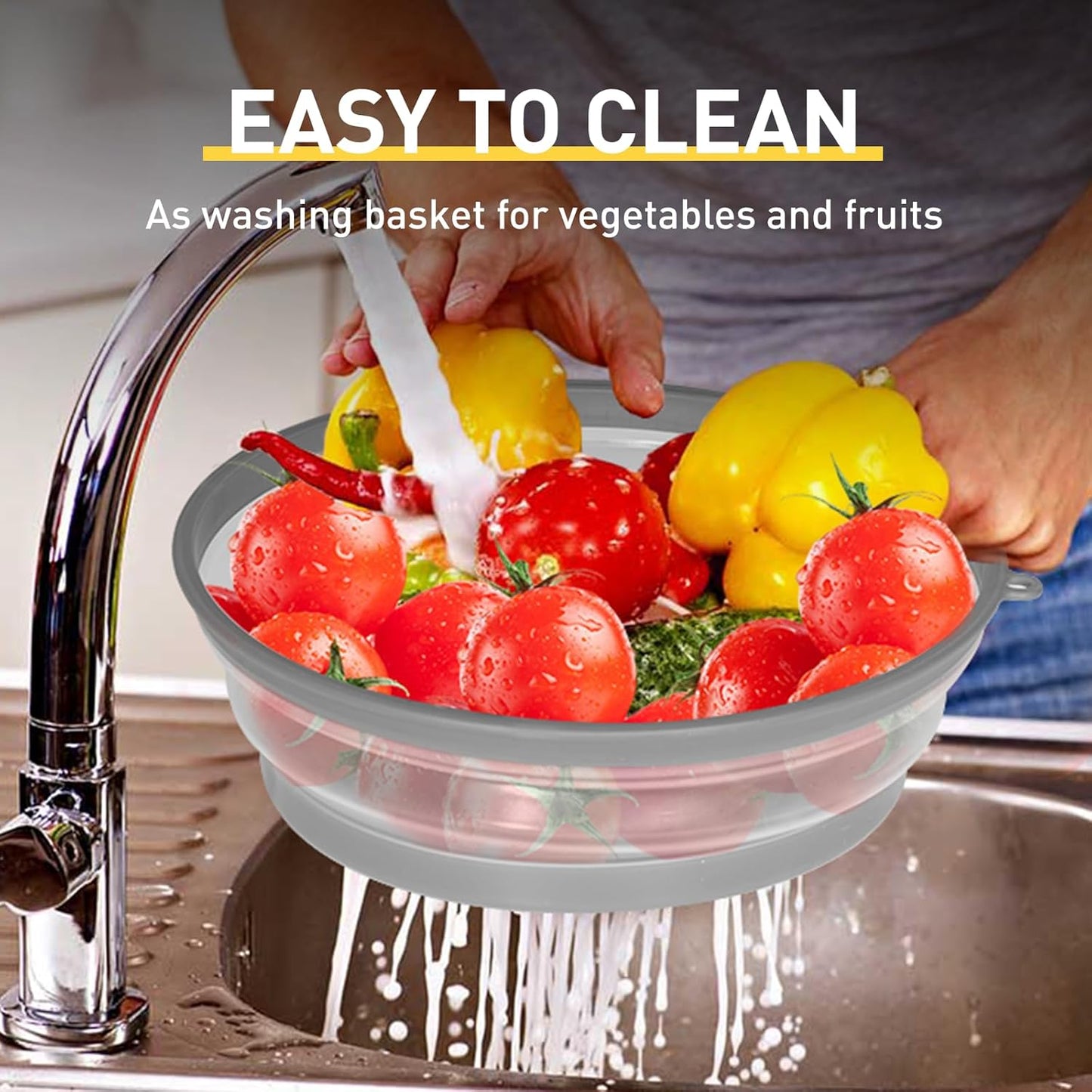 Collapsible Microwave Splatter Cover, Vented Lid with Hook Hole, BPA-Free Kitchen Gadget for Plates