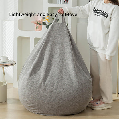 HUJZJY Oversized Bean Bag Chair for Adults, Bean Bag Couch with Filler, Soft Premium Memory Foam Lounger, Comfy Floor Sofa, for Living Room, Bedroom and Gaming Room