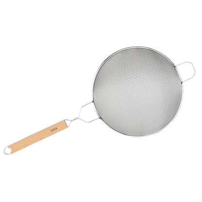 Winco MS2K-10D Strainer, 10.5-Inch Diameter, Double Fine Mesh, Medium, Stainless Steel, Tan