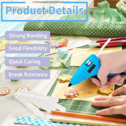 90 PCS Mini Hot Glue Sticks Bulk, Clear Glue Gun Sticks for Metal, Wood, Glass DIY Art Craft & School Projects Craft, Bond (Clear, 4" X 0.43")