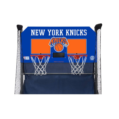 Pop-A-Shot - Home Dual Shot with New York Knicks NBA Graphics l Sensor Scoring l 16 Game Modes l 7 Balls l Foldable Storage l for All NBA Fans