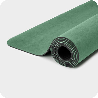 WeGym Yoga Mat, 4mm Cushioned Exercise Mat for Yoga, Pilates, Home Workouts - Anti Slip Polyurethane Suede Yoga Mat with Carrying Strap