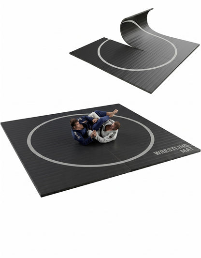 BELINOVA Advanced Shock-Absorbing Wrestling Mat – Flexi-Roll Protective Flooring for BJJ, Judo & MMA – Professional Grade Home Workout Mat for Safe Landing & Joint Support