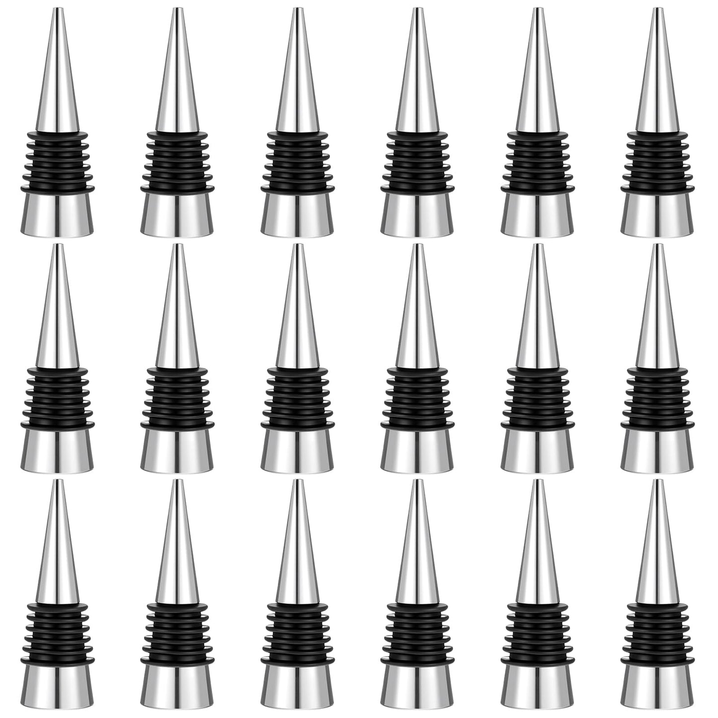 Wine Stopper, Reusable Decorative Bottle Stoppers for Kitchen, Bar, Gifts, Holiday Party, Wedding (24 Pack)