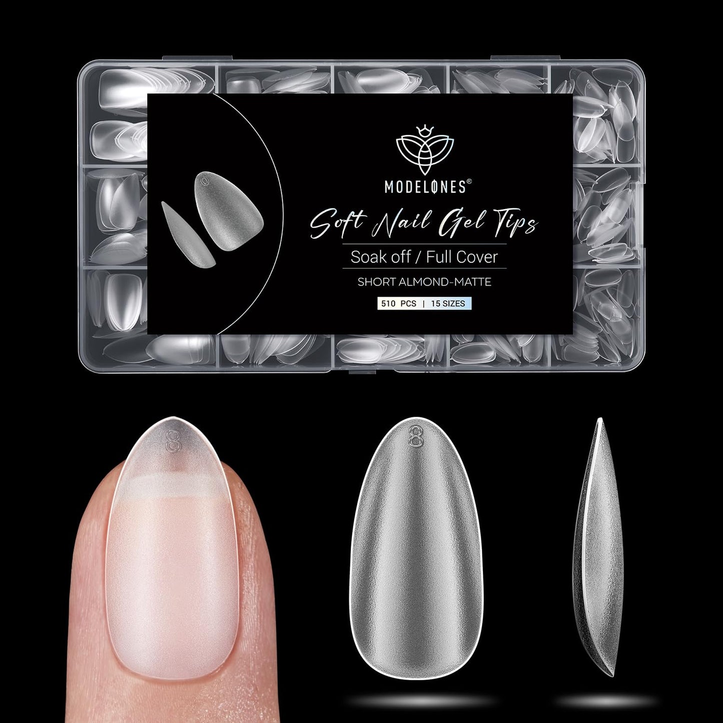 modelones 9 in One Gel Nail Glue Brush On Nail Glue 15 ml for Tips, Rhinestones, Base Coat, Blooming Art Gel Kit for Press on Nails Acrylic Tips U V Lamp Needed 2Pcs