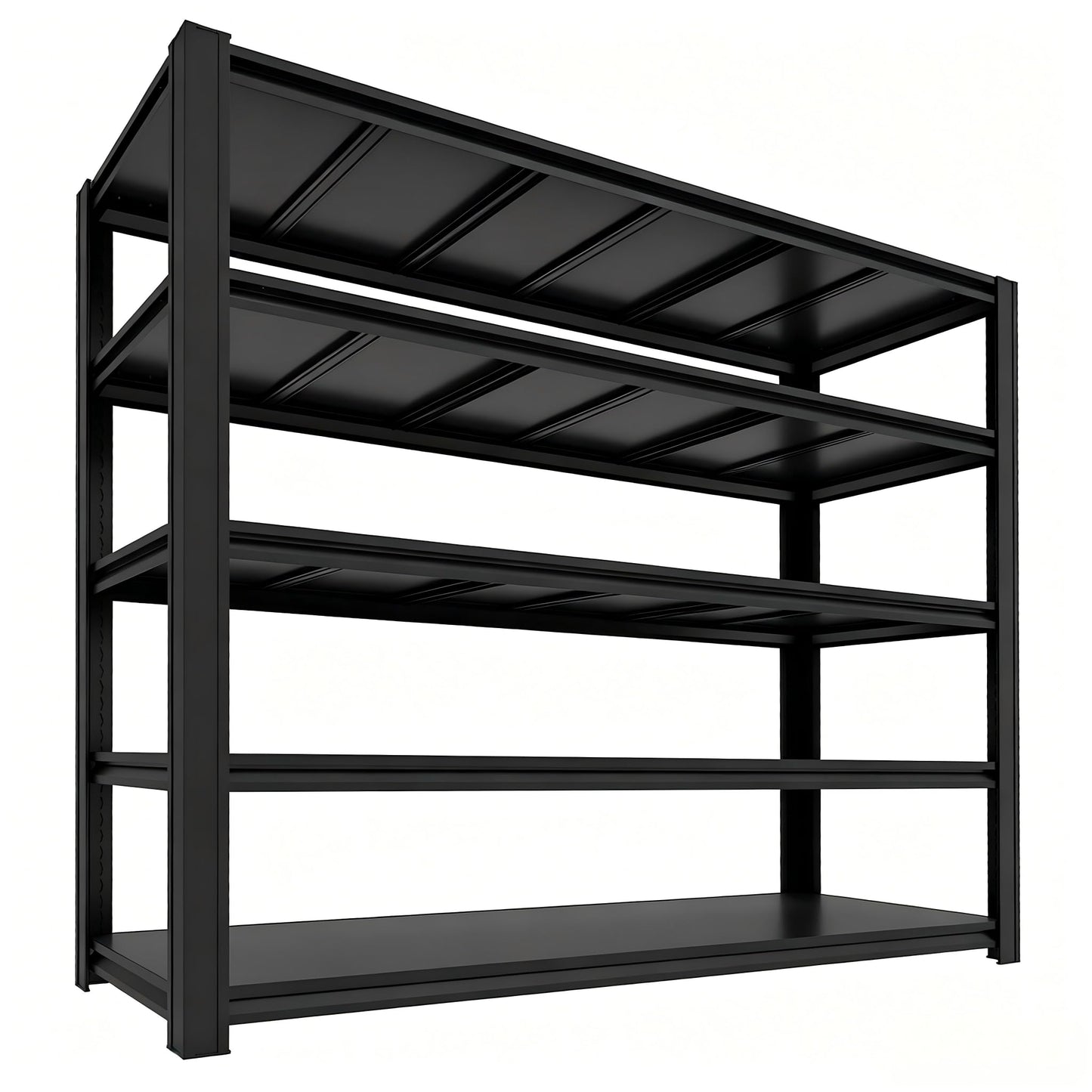 KIFDYTH Metal Garage Shelving Unit, 5-Tier Heavy Duty Garage Shelving, Adjustable Storage Shelves, 3500 LBS Capacity, Industrial Shelves for Garage, Basement(72 H*62 W*24.05 D)