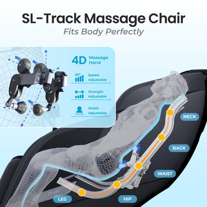 Osaki Vibe 4D l 4D Massage Mechanism l Automatic Body Scan l Deep Calf-Kneading l Space-Saving Technology l 3-Stage Zero Gravity l 32-Cell Full Body Air Massage