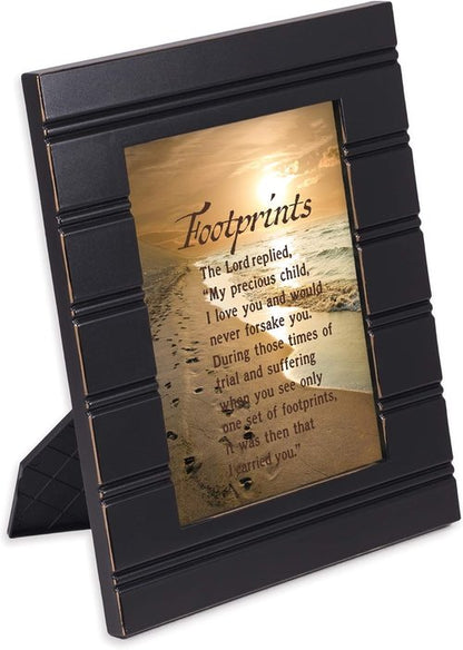 Cottage Garden Black Beaded Photo Frame - 5 x 7 Table Top & Wall Display