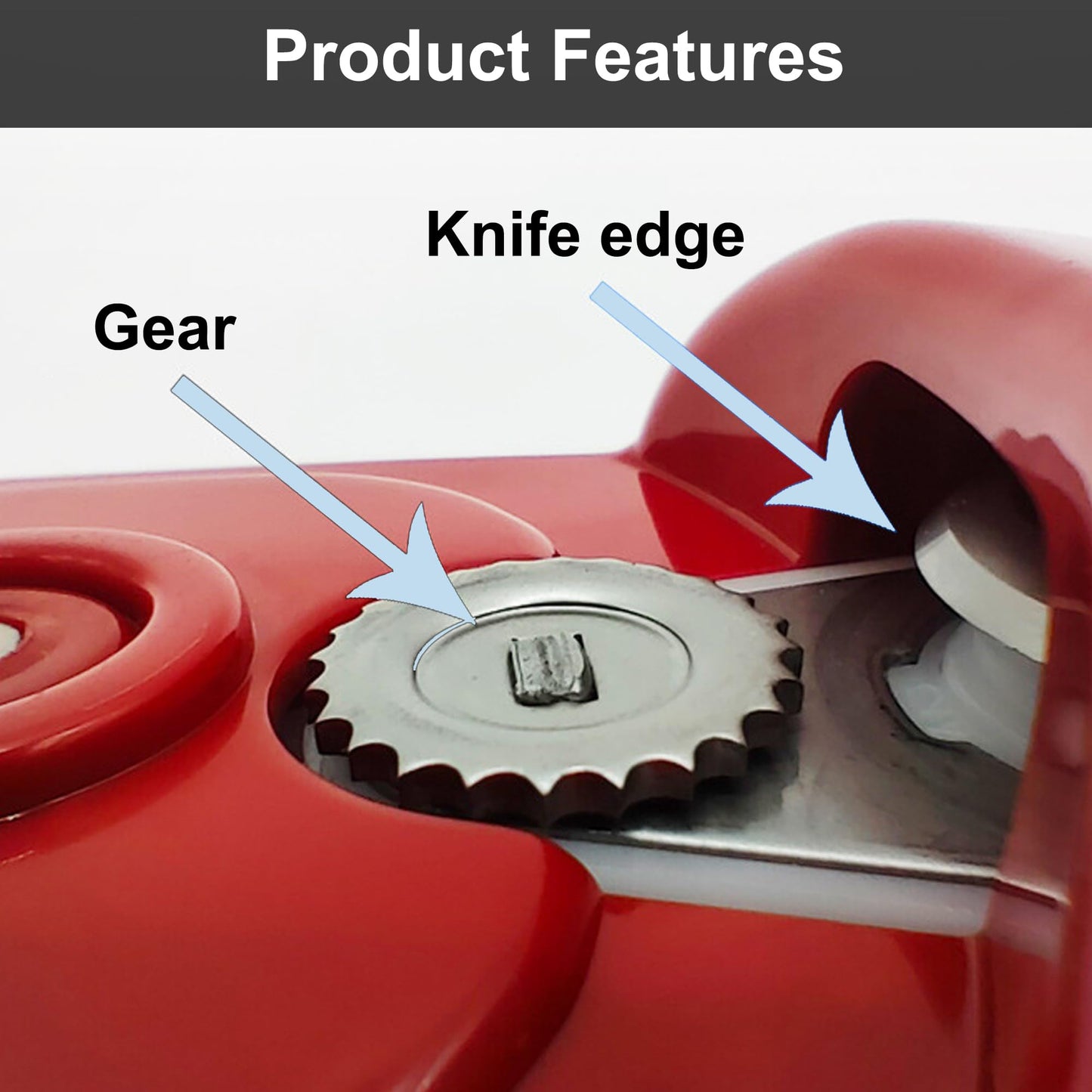 Black One Touch Electric Can Opener with Smooth Edge, Kitchen Gadget Automatic Can Opener for Seniors with Arthritis, Food Safety Battery Operated Can Opener for Almost All Can Sizes