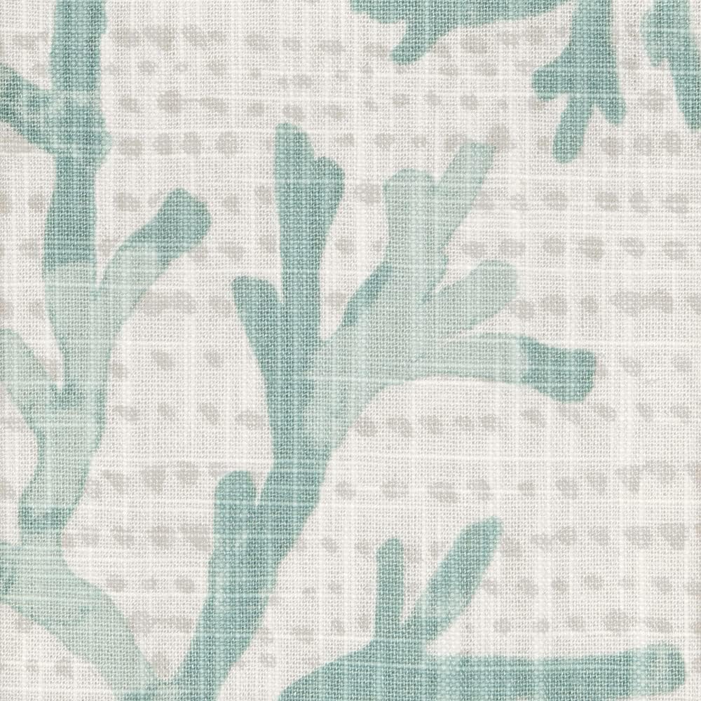Turquoise Blue Valances for Windows, 53x18 Inches Cotton Curtains for Kitchen or Living Room Beach Coastal Decor
