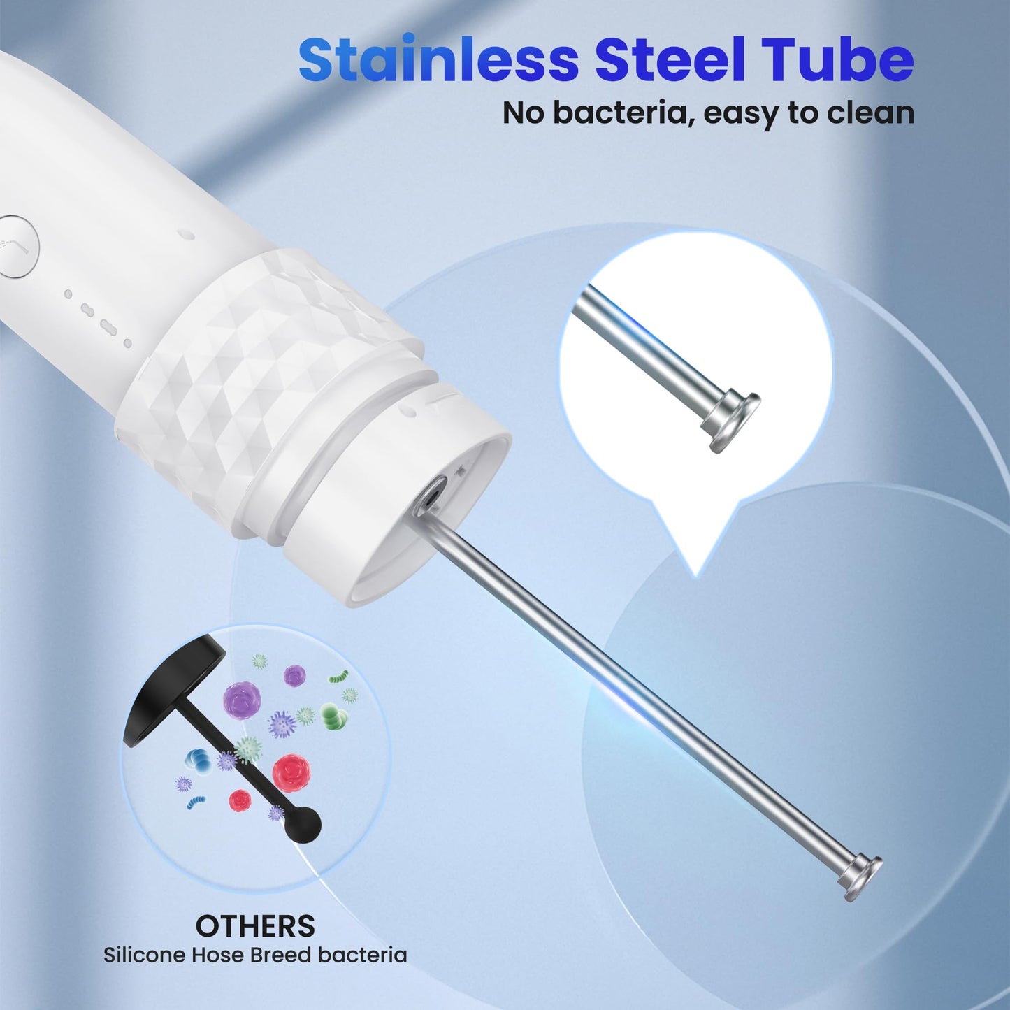 Portable Water flosser with Electric Toothbrush, 2 in 1 Teeth Cleaning Kit, Electric Toothbrush and flosser Combo, Water Flosser for Travel and Home (Black)