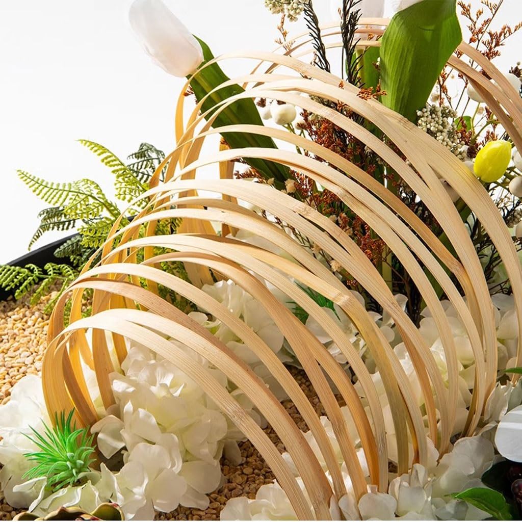 Faux Tree Large Round Table in The Middle of The Turntable Flower Hotel Table Restaurant Light Luxury Decorations Landscape Decorations Faux Plants Indoor(Small)