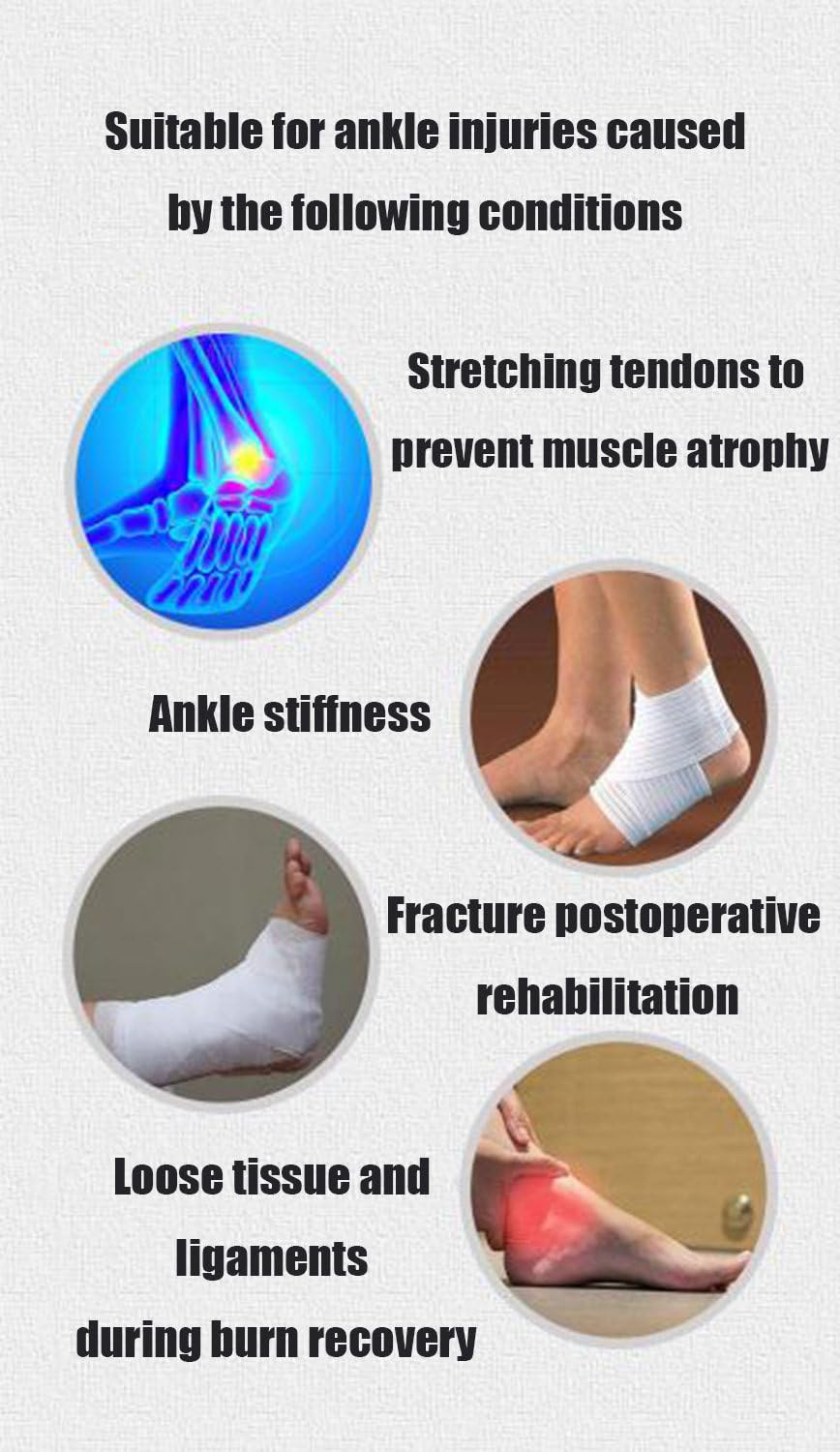 Ankle Joint Rehab Training Equipment,Ankle Post-Operative Trainer,Foot Rehabilitation Training Equipment,Static Stretch Correction Electric