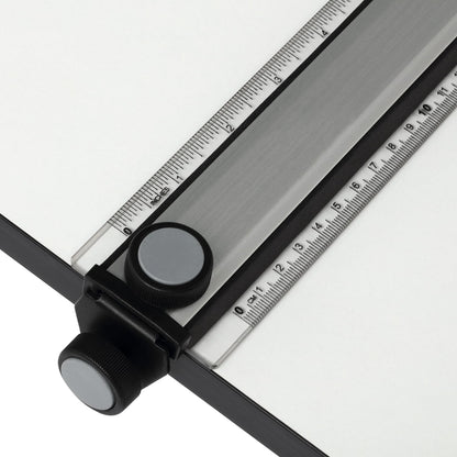 Acurit Multi-Angled 24”x36” PXB Drawing Board for Artists and Designers - Portable Tabletop Workspace, Drawing, Sketching, Drafting, Painting - Portable Laminated Surface w/Ruler & Parallel Motion Bar