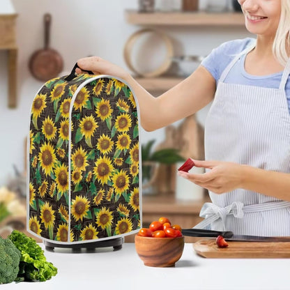 Sunflower Pattern Kitchen Appliance Covers, Dustproof Cover for Food Processor, Juicer, Coffee Maker, Washable