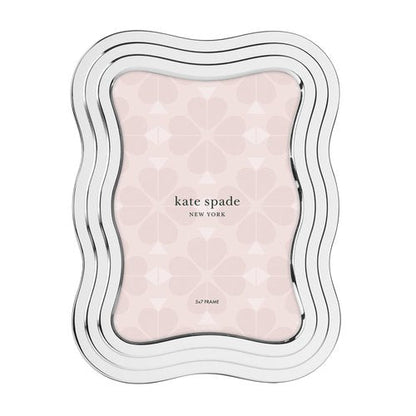 kate spade new york South Street Picture Frame, Silver, 5" x 7" Wavy