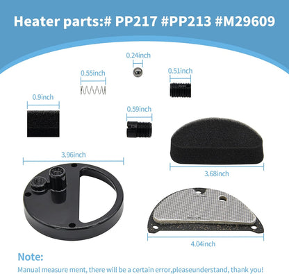 M29609 Filter Cover PP217 HA3020 Pump Kit PP213 Replacement for Reddy Remington Master Desa Space Heaters