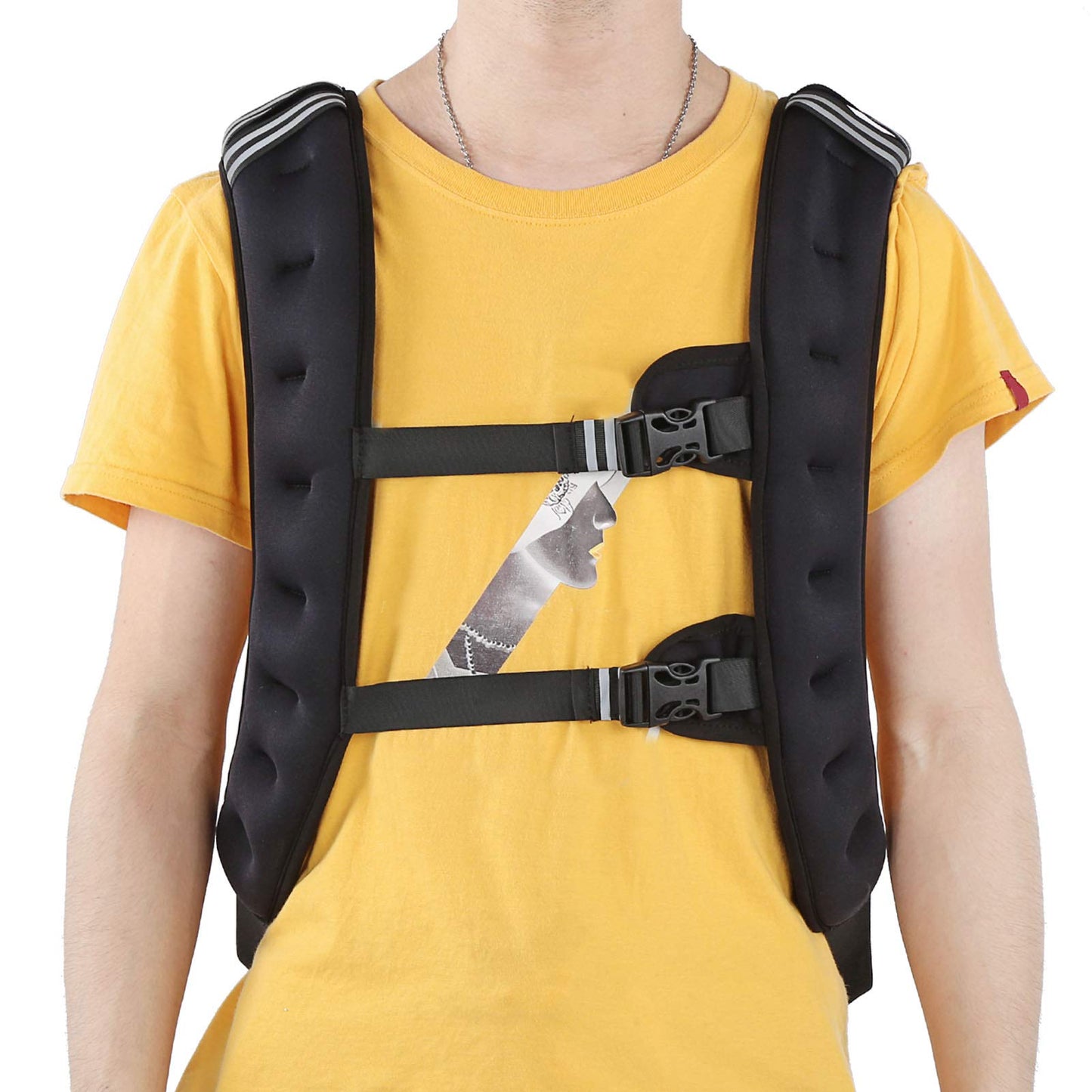 Naroote Exercise Weighted Vest Strength Training Jacket with Adjustable Buckle for Workout Fitness Strength Training Running Muscle Building Weight Loss