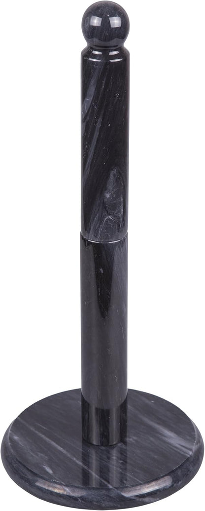 12.5" 6" Countertop Creative Home Natural Marble Upright Paper Towel Holder H Dia | Heavy Weighted Solid Base