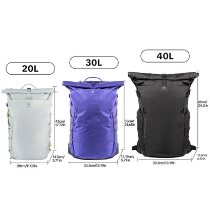 PGYTECH OnePro Ultralight Camera Backpack, Expandable Camera Bag 30L for Photographers, Outdoor Travel Bag with Dividers and 16" Laptop Sleeve, Compatible with DSLR/Drones/Mirrorless (Aurora Purple)