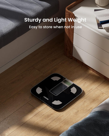 RENPHO Smart Scale for Body Weight, Digital Bathroom Scale BMI Weighing Bluetooth Body Fat Physician Scale, Body Composition Monitor Health Analyzer with Smartphone App, 400 lbs - Elis 1