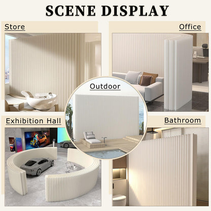 Paper Room Divider, Portable Room Dividers and Folding Privacy Screens, Divider for Room Separation, for Dorm Studio Office