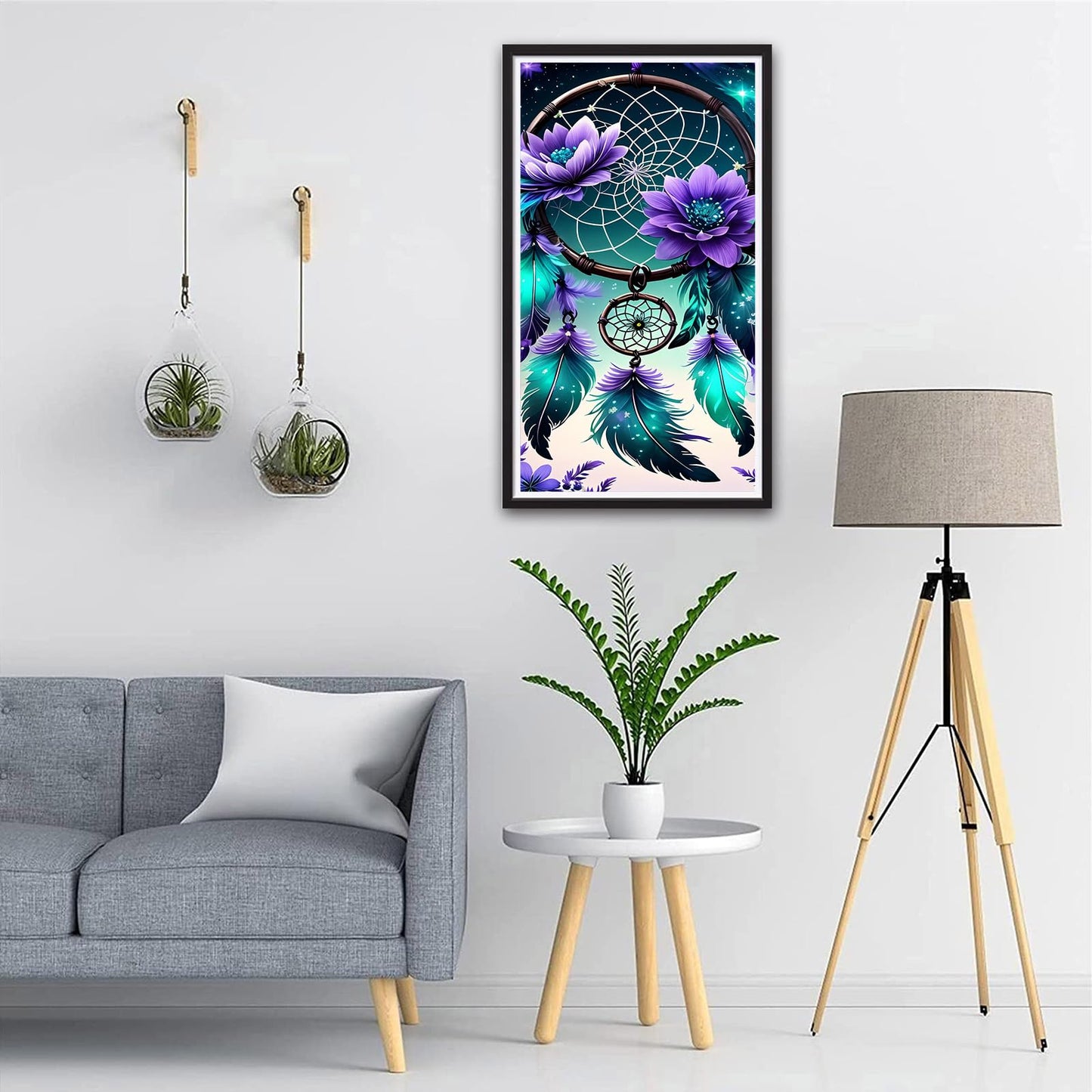 ZHUMUTO Large 5D Diamond Art Painting Kits for Adults,15.7x27.5inch Dreamcatcher B DIY Full Round Drill Diamond Dots Large Size,Big Gem Art and Crafts for Home Wall Decor Gifts