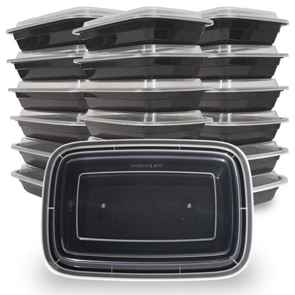 28 oz 150 Pack Meal Prep Containers BPA Free Leakproof Stackable Food Storage Containers with Lids, Microwave & Dishwasher Freezer Safe Reusable To Go Containers Bento Box Style Take Out Clear Plastic