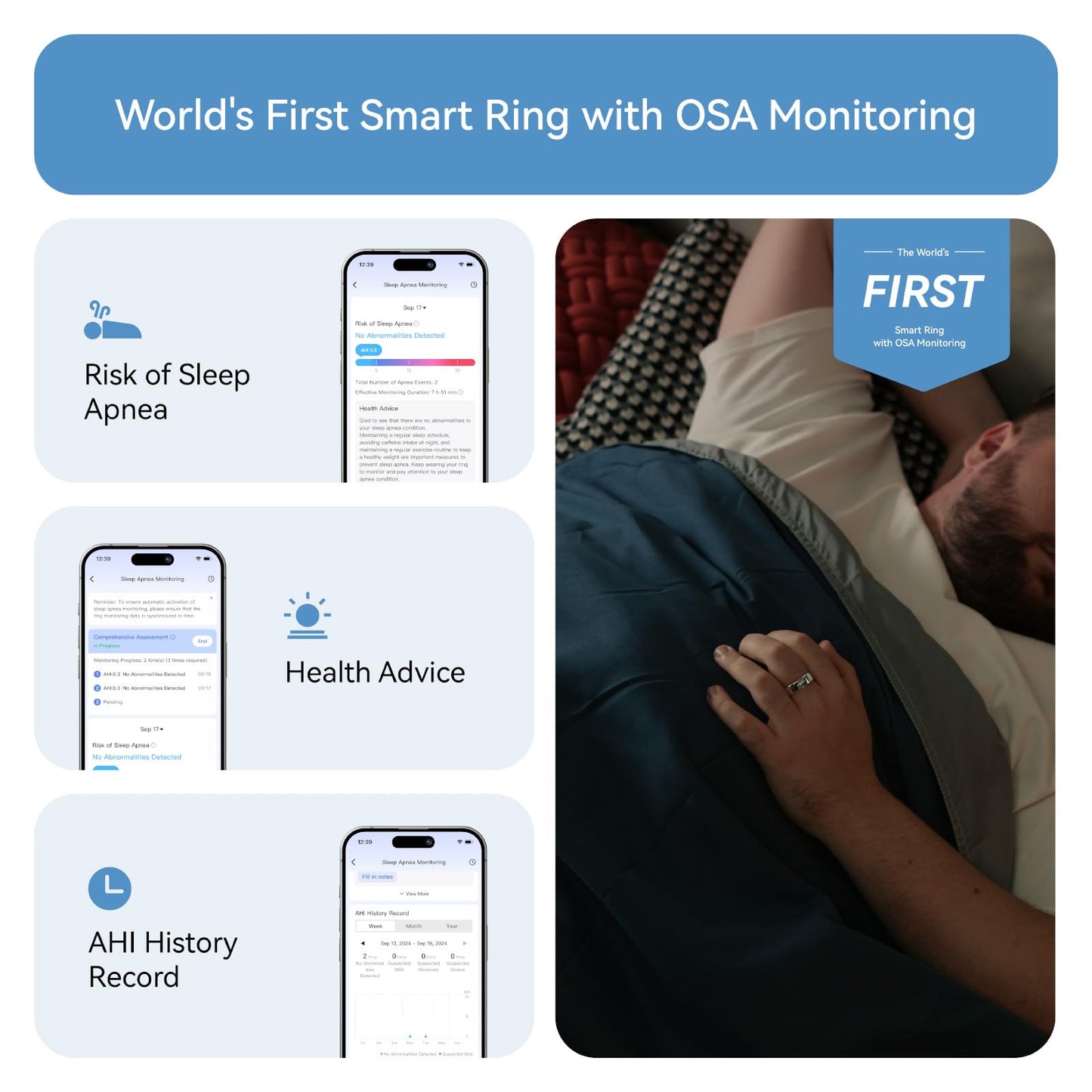 RingConn Gen 2, World’s First Smart Ring with Sleep Apnea Monitoring, No APP Subscription, 12-Day Battery Life, Stress/Heart Rate/Women's Health Tracker, Android & iOS Compatible (Silver, Size 10)