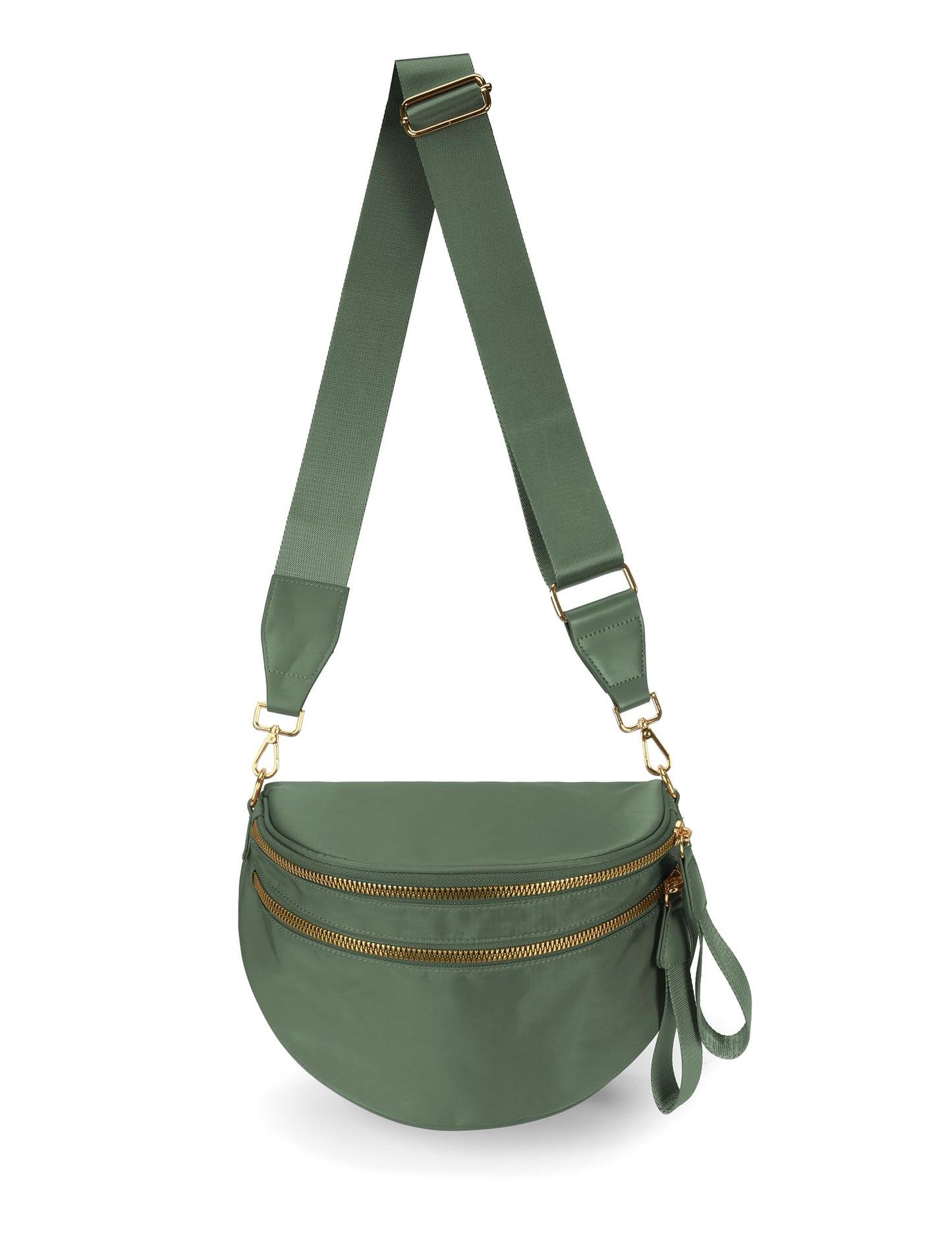Spacious Nylon Crossbody Bag Bum Bag Handbags Wallets Purses Trendy Shoulder Bag for Women