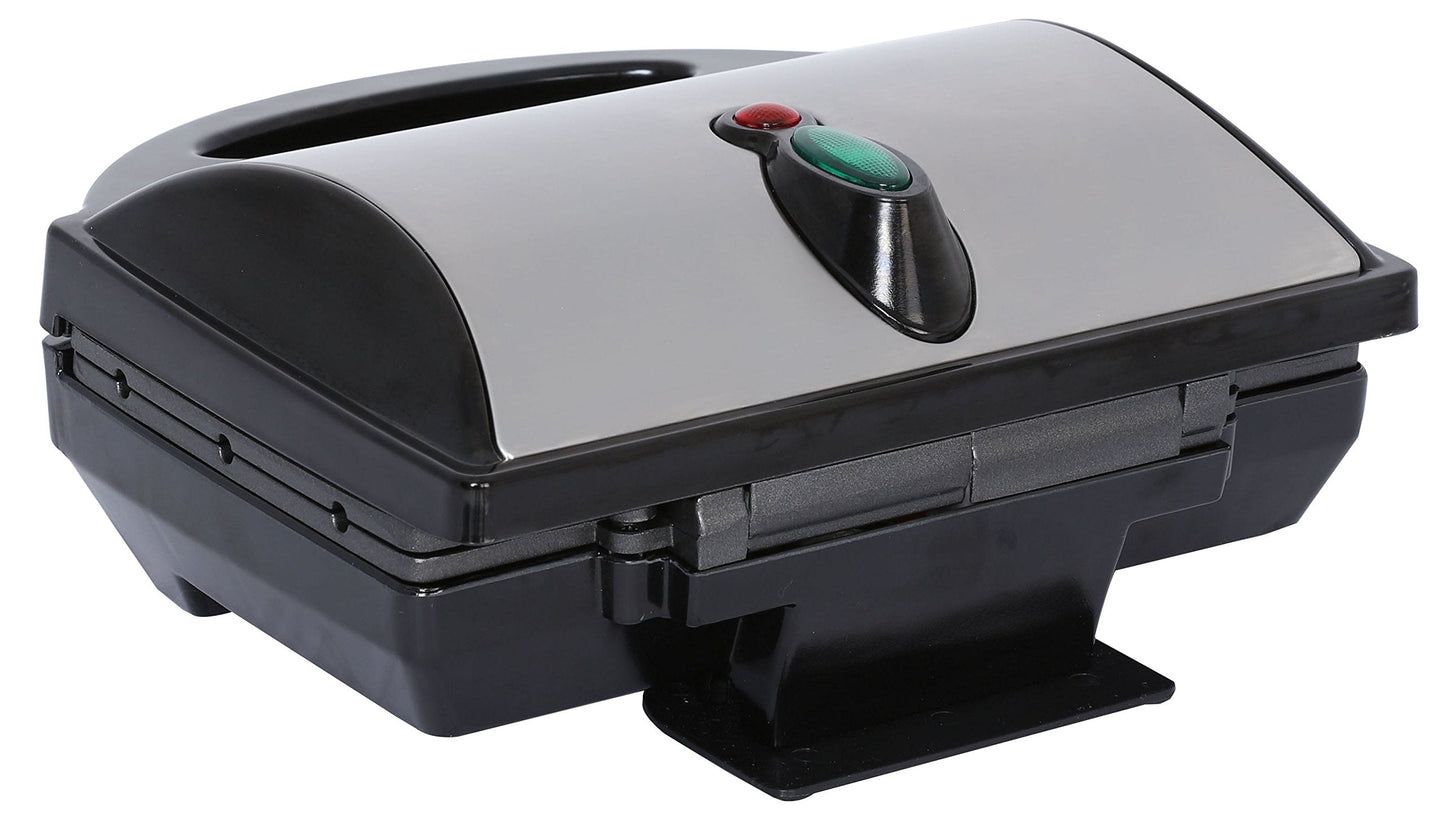 Brentwood TS-601S Non-Stick 6 Mini Corn Dog Maker, Stainless Steel, Silver, 5X10X10