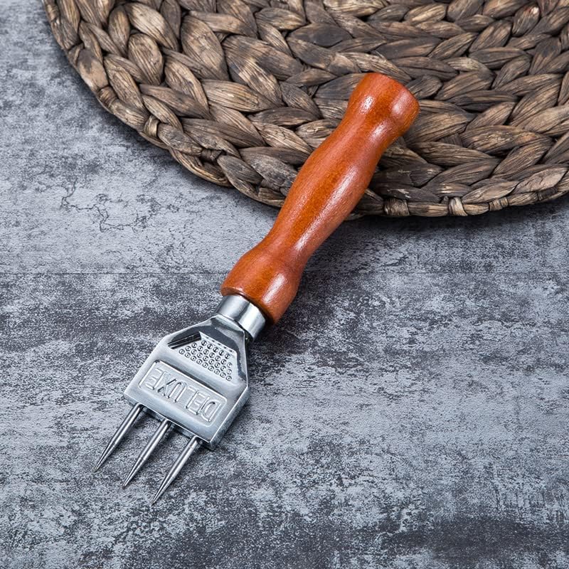 Ice Pick Stainless Steel - Safety Wooden Handle Kitchen Tool